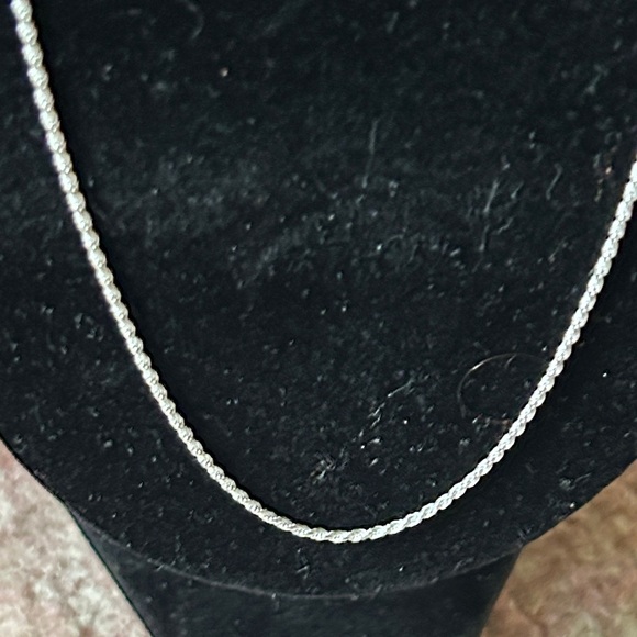 Sterling Silver Rope Chain Necklace - Picture 4 of 4